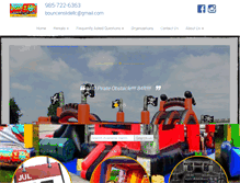 Tablet Screenshot of bouncenslidepartyrentals.com